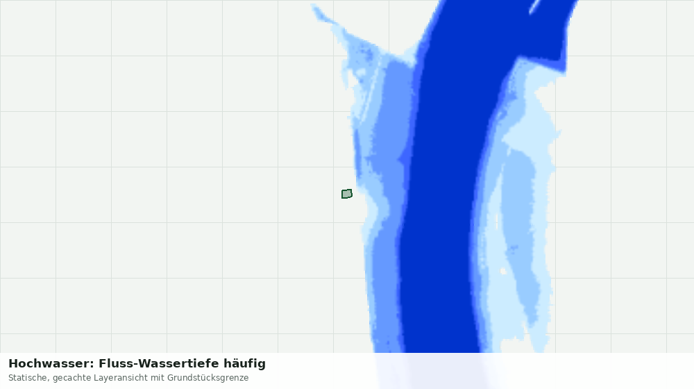 Statische Kartenansicht: Hochwasser: Fluss-Wassertiefe häufig
