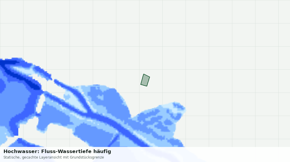Statische Kartenansicht: Hochwasser: Fluss-Wassertiefe häufig