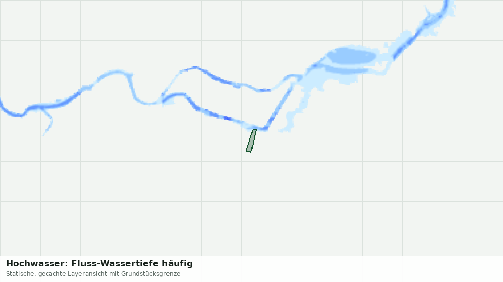 Statische Kartenansicht: Hochwasser: Fluss-Wassertiefe häufig