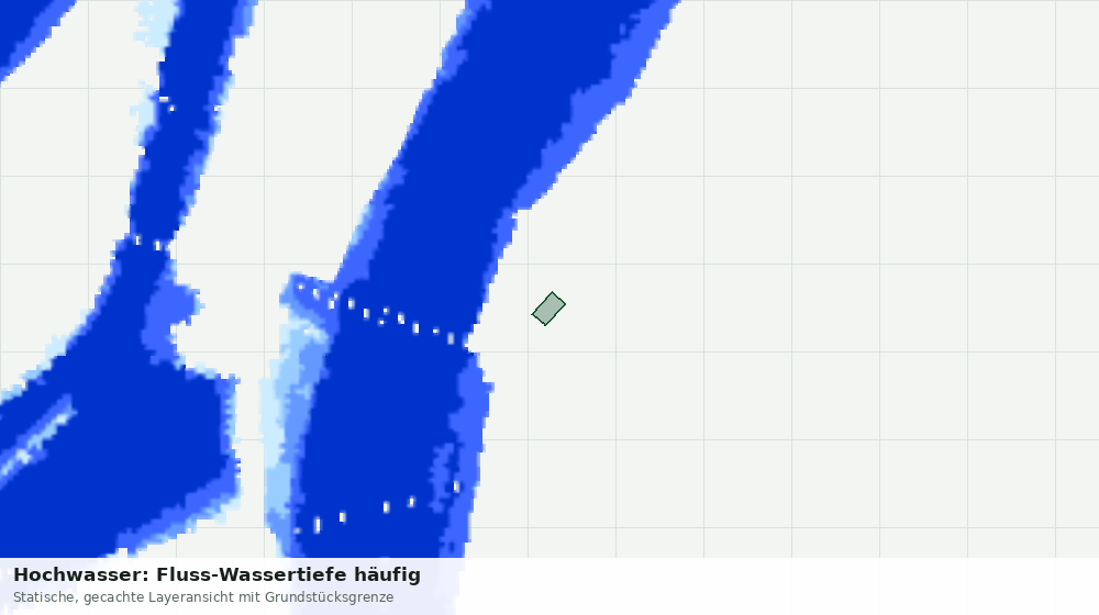 Statische Kartenansicht: Hochwasser: Fluss-Wassertiefe häufig