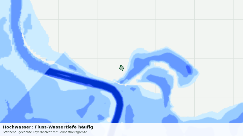 Statische Kartenansicht: Hochwasser: Fluss-Wassertiefe häufig