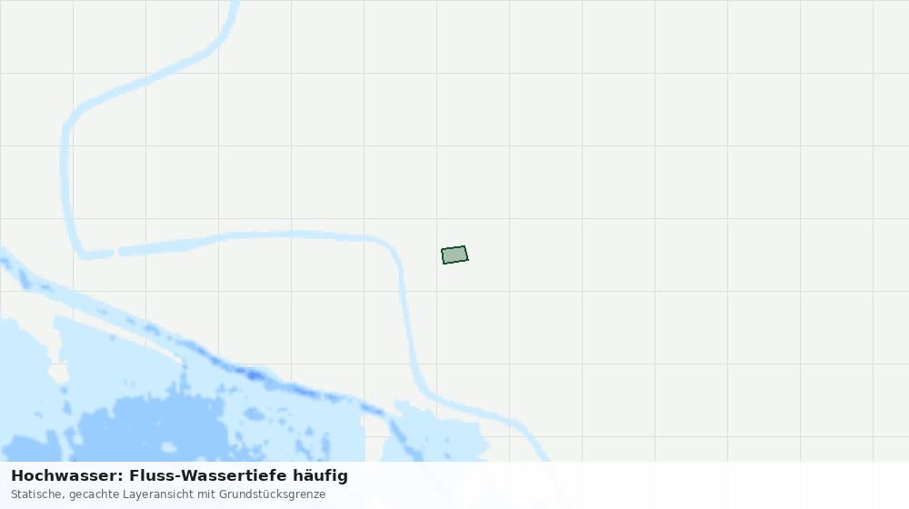 Statische Kartenansicht: Hochwasser: Fluss-Wassertiefe häufig