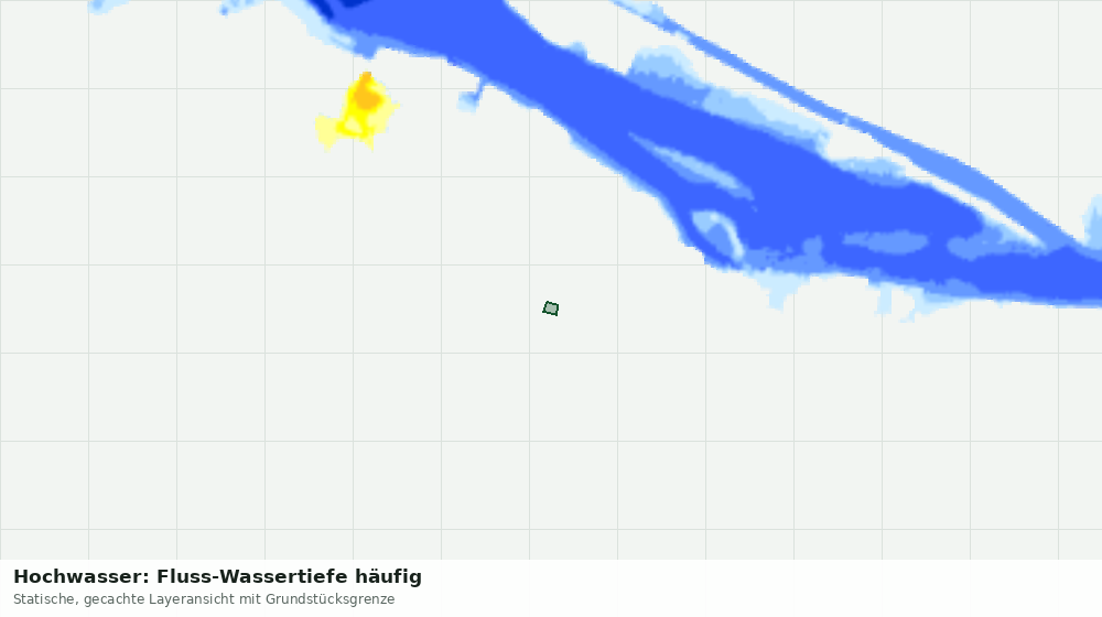 Statische Kartenansicht: Hochwasser: Fluss-Wassertiefe häufig