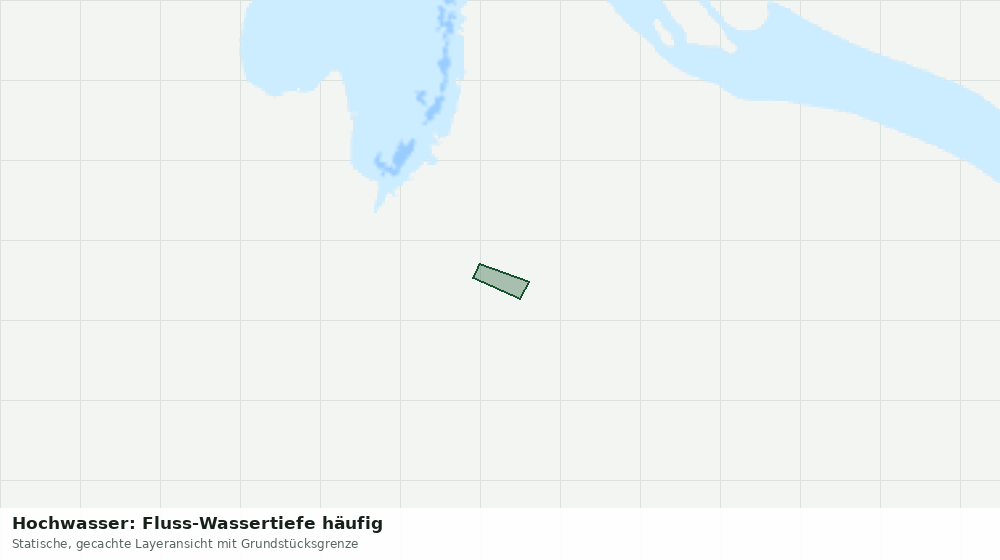Statische Kartenansicht: Hochwasser: Fluss-Wassertiefe häufig