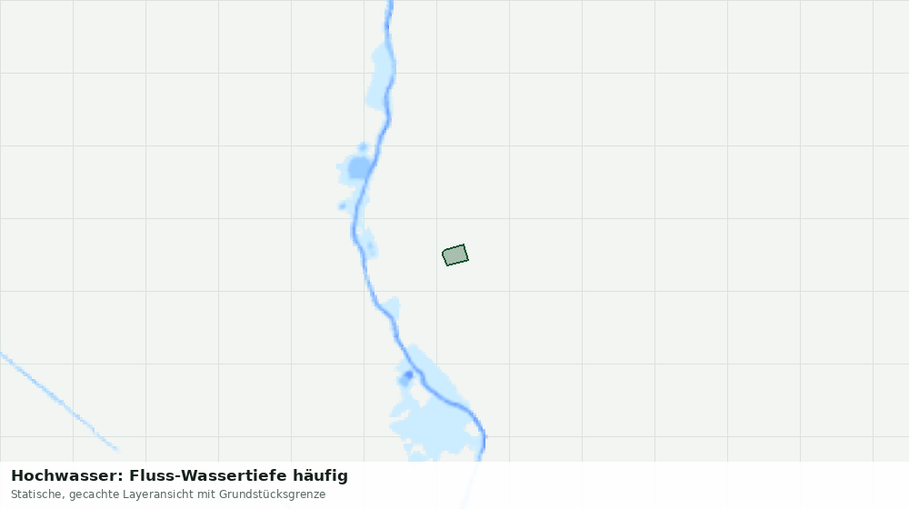 Statische Kartenansicht: Hochwasser: Fluss-Wassertiefe häufig