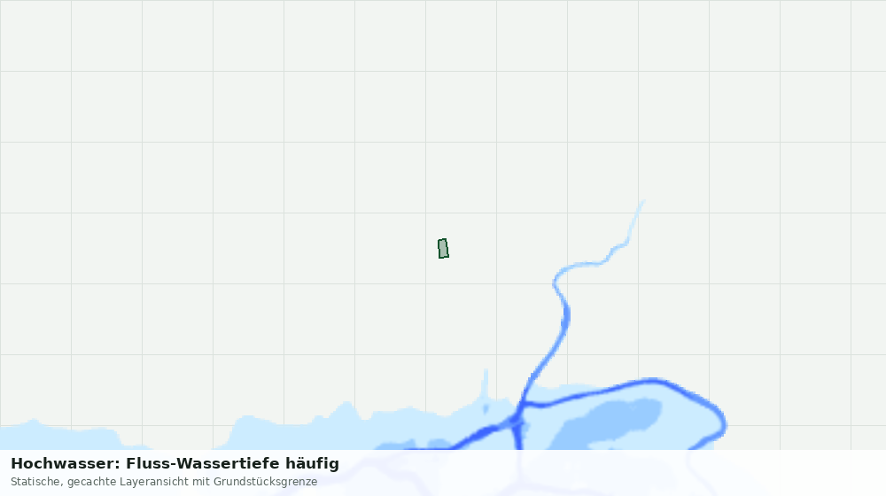 Statische Kartenansicht: Hochwasser: Fluss-Wassertiefe häufig