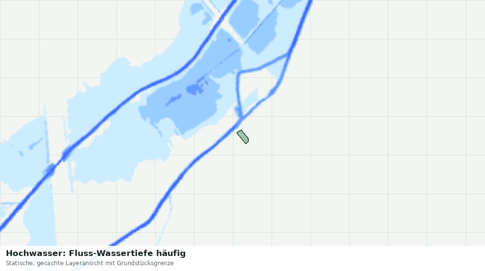 Statische Kartenansicht: Hochwasser: Fluss-Wassertiefe häufig