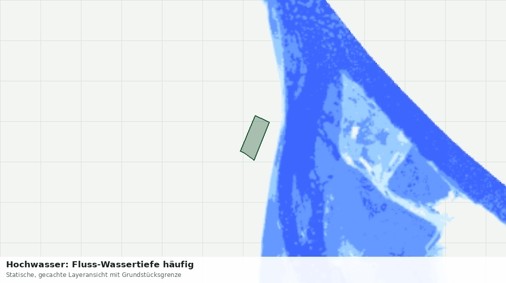 Statische Kartenansicht: Hochwasser: Fluss-Wassertiefe häufig