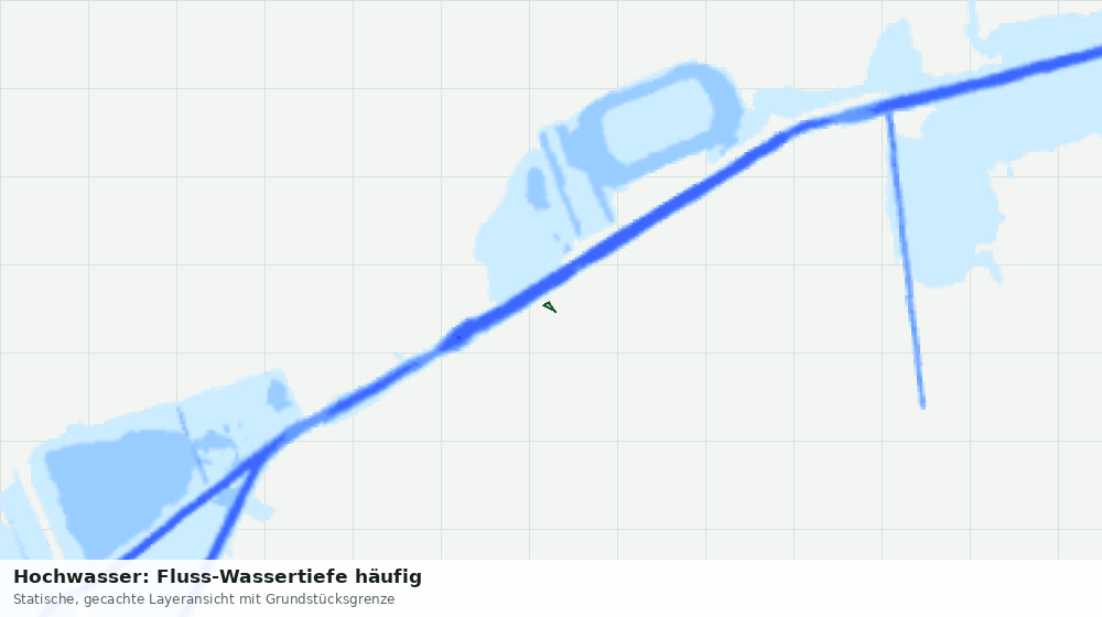 Statische Kartenansicht: Hochwasser: Fluss-Wassertiefe häufig