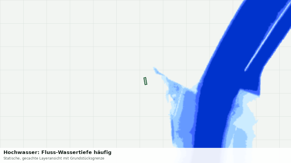 Statische Kartenansicht: Hochwasser: Fluss-Wassertiefe häufig