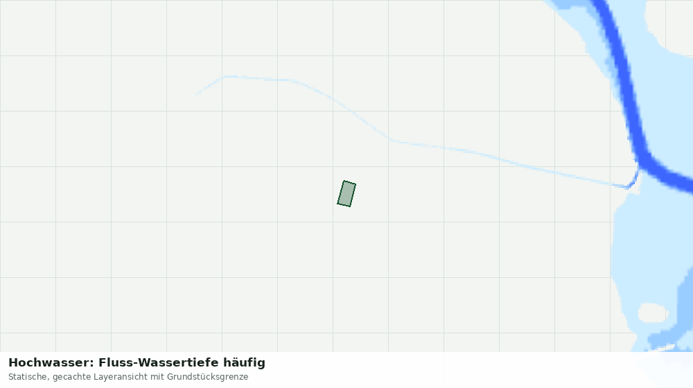 Statische Kartenansicht: Hochwasser: Fluss-Wassertiefe häufig