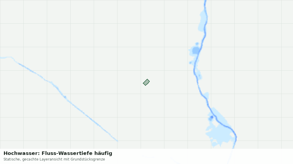 Statische Kartenansicht: Hochwasser: Fluss-Wassertiefe häufig