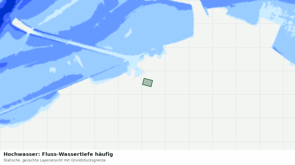 Statische Kartenansicht: Hochwasser: Fluss-Wassertiefe häufig