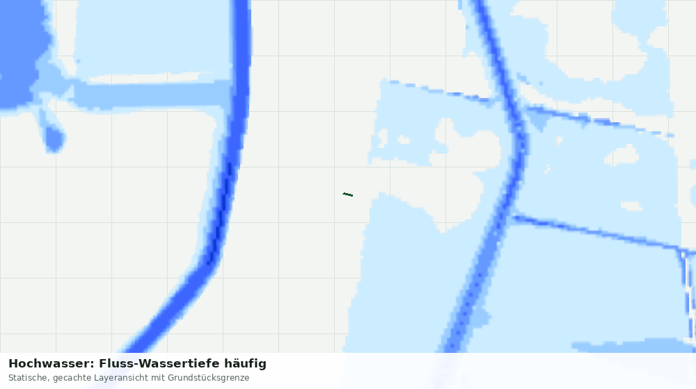 Statische Kartenansicht: Hochwasser: Fluss-Wassertiefe häufig