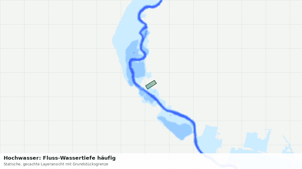 Statische Kartenansicht: Hochwasser: Fluss-Wassertiefe häufig