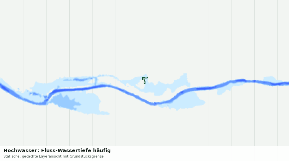 Statische Kartenansicht: Hochwasser: Fluss-Wassertiefe häufig