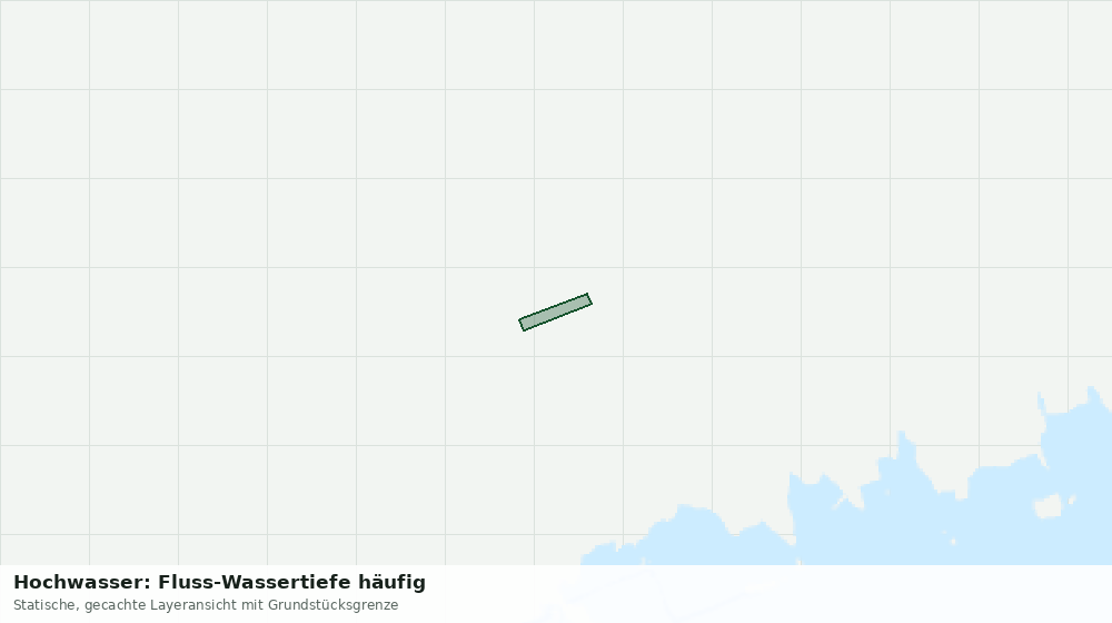 Statische Kartenansicht: Hochwasser: Fluss-Wassertiefe häufig