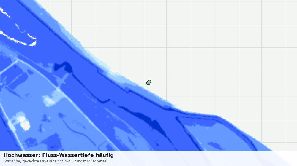Statische Kartenansicht: Hochwasser: Fluss-Wassertiefe häufig