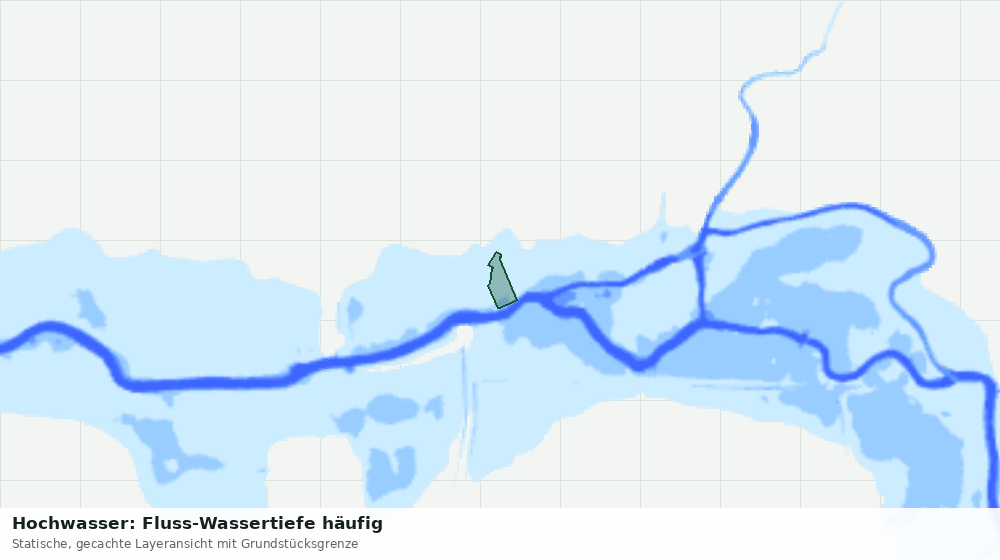 Statische Kartenansicht: Hochwasser: Fluss-Wassertiefe häufig