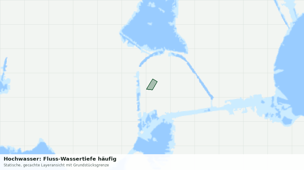 Statische Kartenansicht: Hochwasser: Fluss-Wassertiefe häufig