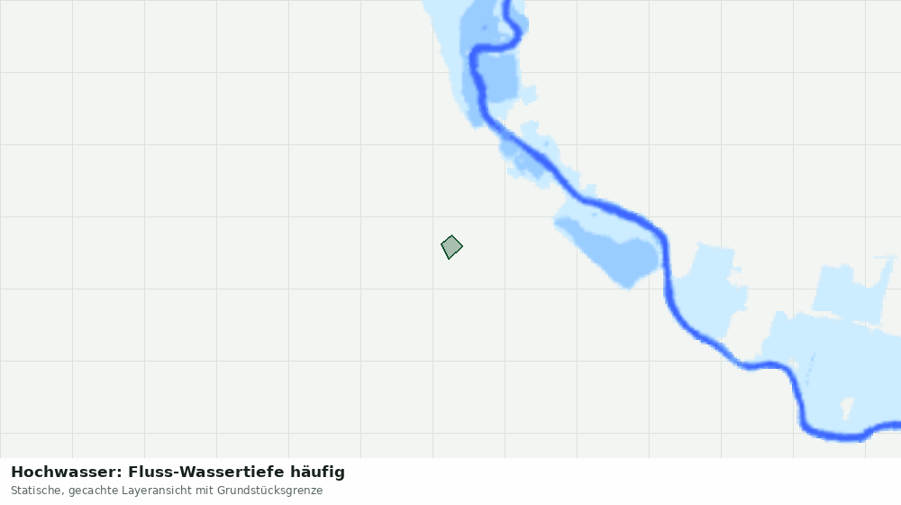 Statische Kartenansicht: Hochwasser: Fluss-Wassertiefe häufig
