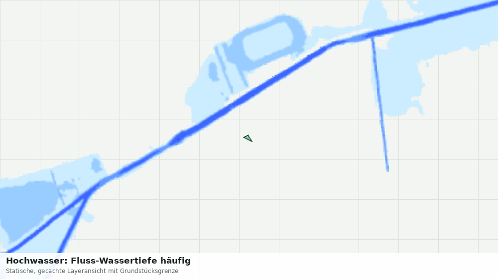 Statische Kartenansicht: Hochwasser: Fluss-Wassertiefe häufig