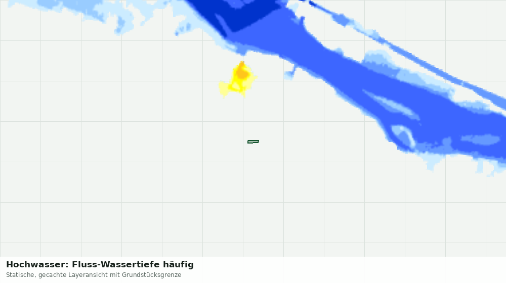 Statische Kartenansicht: Hochwasser: Fluss-Wassertiefe häufig
