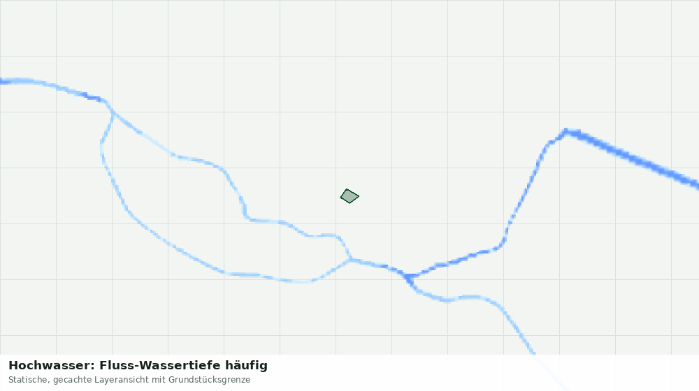 Statische Kartenansicht: Hochwasser: Fluss-Wassertiefe häufig