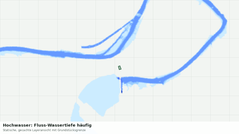 Statische Kartenansicht: Hochwasser: Fluss-Wassertiefe häufig