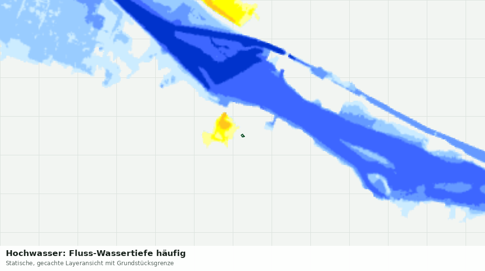 Statische Kartenansicht: Hochwasser: Fluss-Wassertiefe häufig