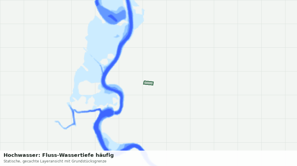 Statische Kartenansicht: Hochwasser: Fluss-Wassertiefe häufig