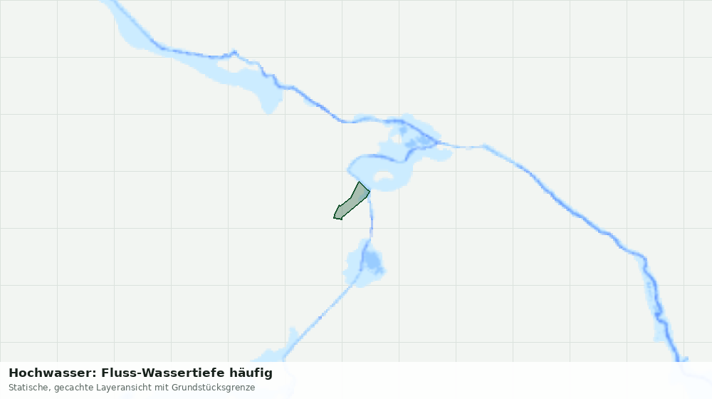Statische Kartenansicht: Hochwasser: Fluss-Wassertiefe häufig