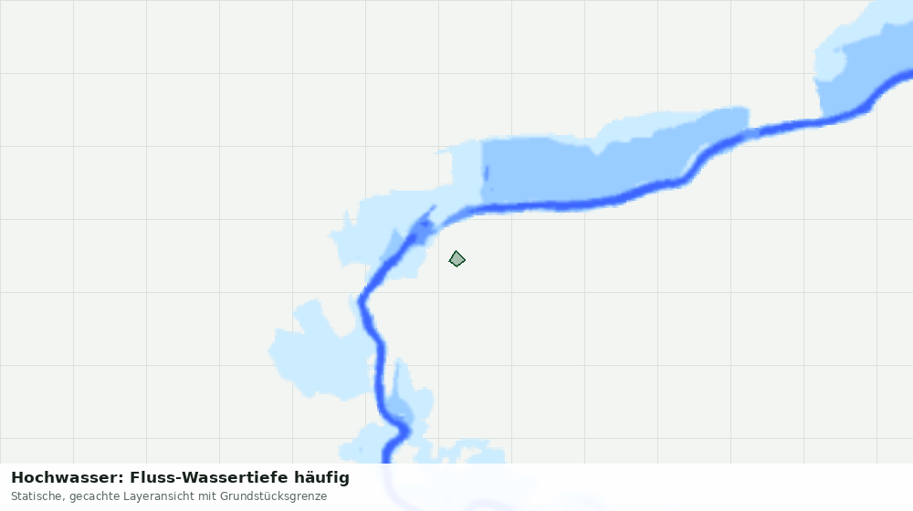 Statische Kartenansicht: Hochwasser: Fluss-Wassertiefe häufig