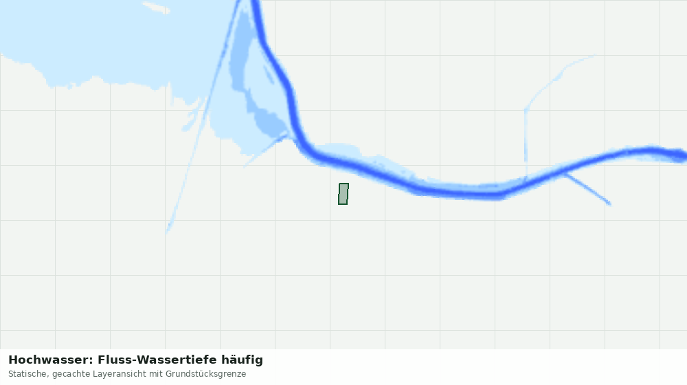 Statische Kartenansicht: Hochwasser: Fluss-Wassertiefe häufig