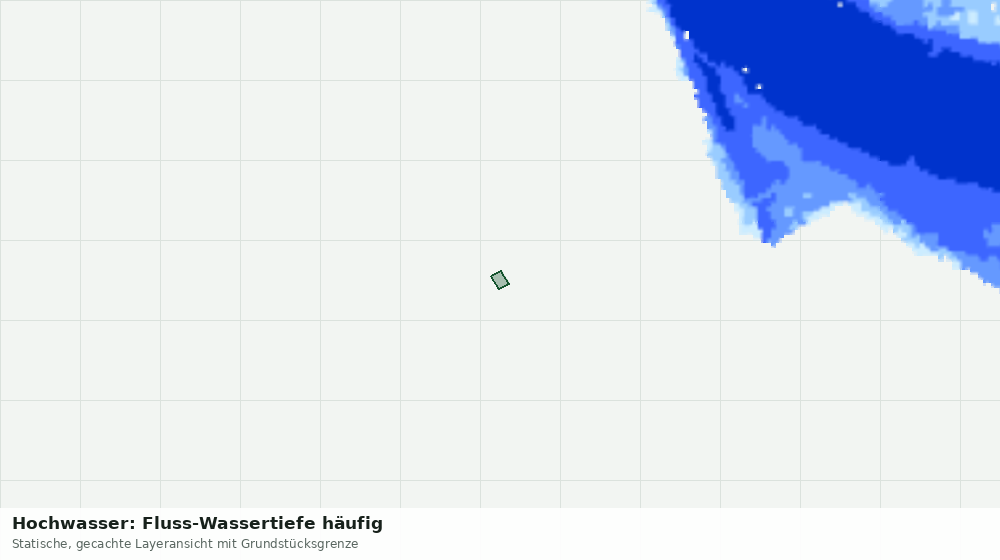 Statische Kartenansicht: Hochwasser: Fluss-Wassertiefe häufig