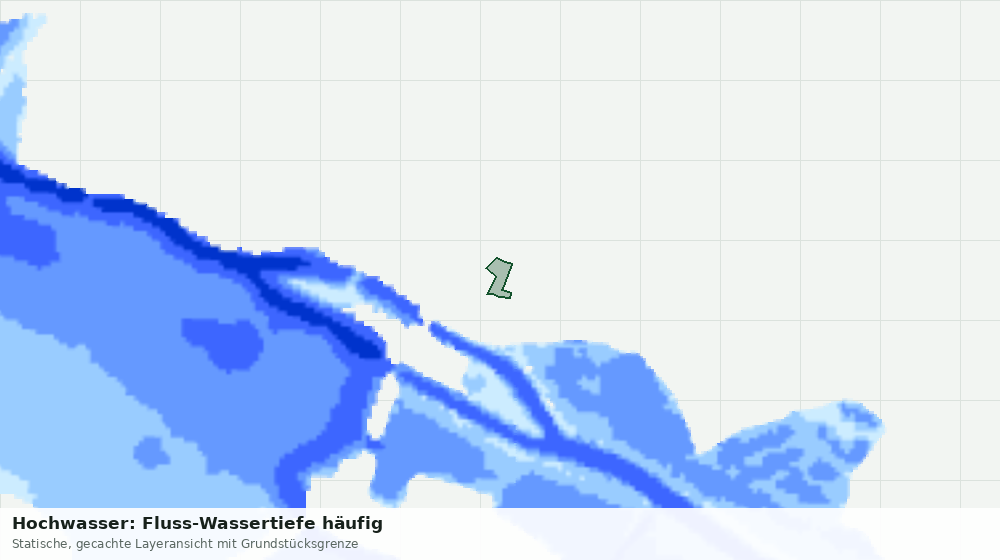 Statische Kartenansicht: Hochwasser: Fluss-Wassertiefe häufig