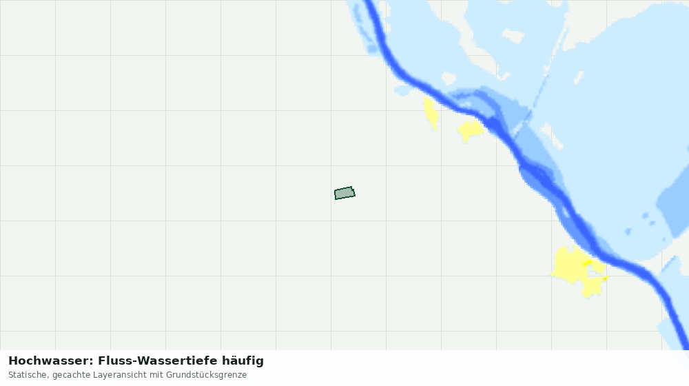 Statische Kartenansicht: Hochwasser: Fluss-Wassertiefe häufig