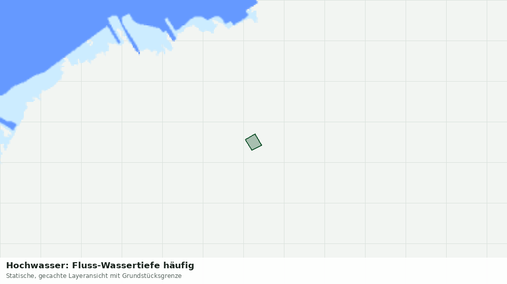 Statische Kartenansicht: Hochwasser: Fluss-Wassertiefe häufig