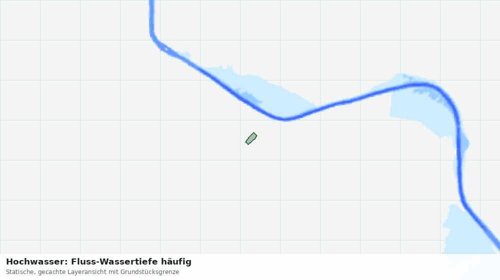 Statische Kartenansicht: Hochwasser: Fluss-Wassertiefe häufig