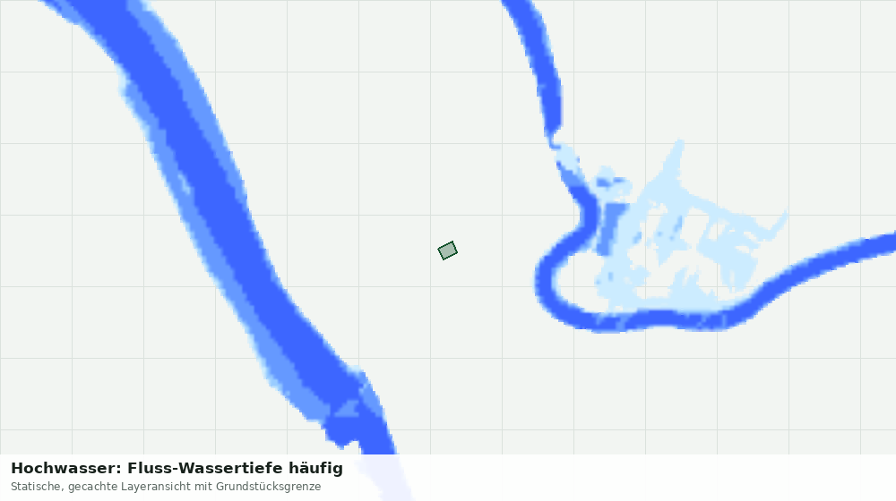 Statische Kartenansicht: Hochwasser: Fluss-Wassertiefe häufig