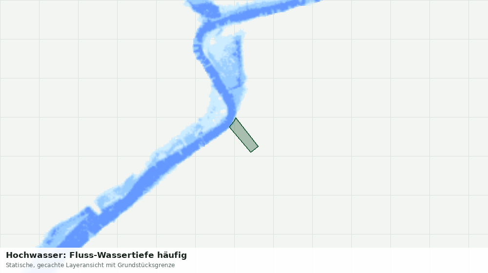 Statische Kartenansicht: Hochwasser: Fluss-Wassertiefe häufig