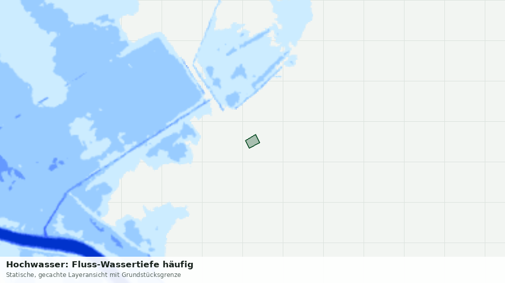 Statische Kartenansicht: Hochwasser: Fluss-Wassertiefe häufig