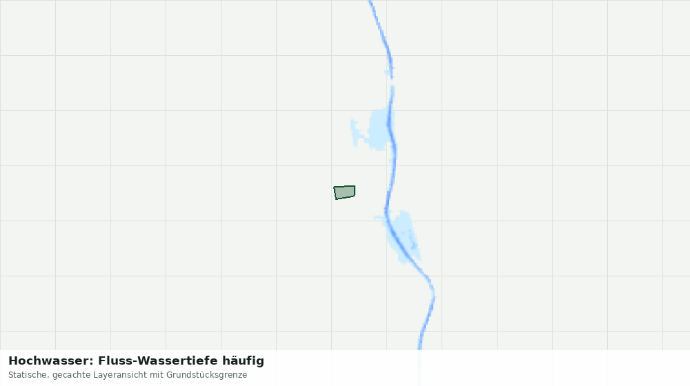 Statische Kartenansicht: Hochwasser: Fluss-Wassertiefe häufig