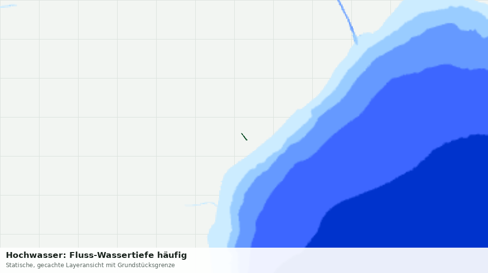 Statische Kartenansicht: Hochwasser: Fluss-Wassertiefe häufig