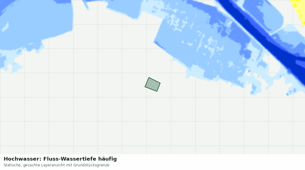 Statische Kartenansicht: Hochwasser: Fluss-Wassertiefe häufig