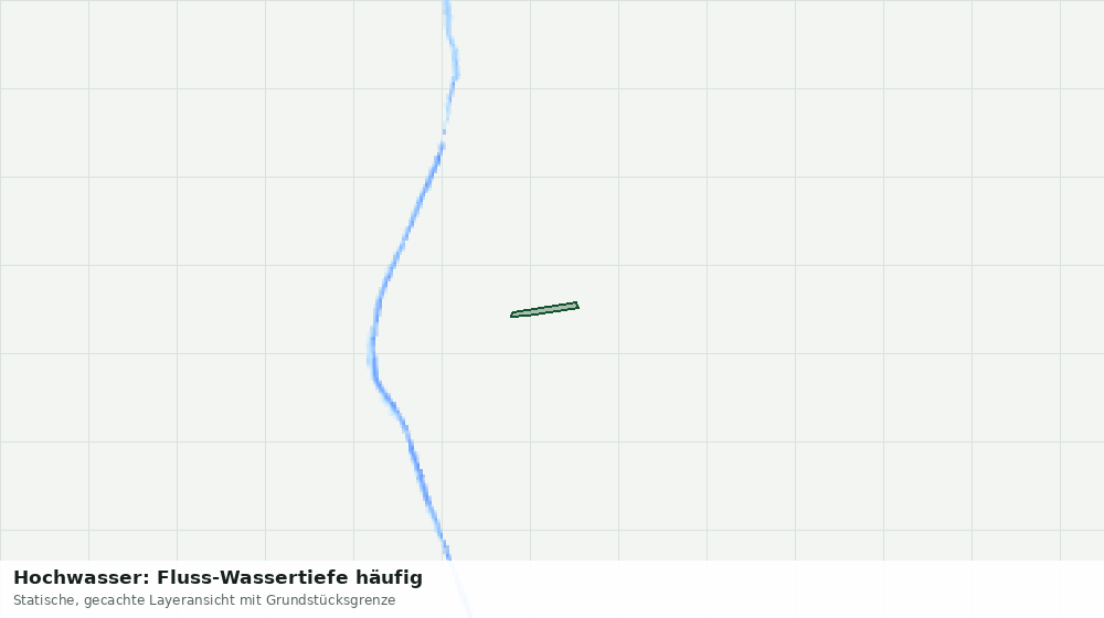 Statische Kartenansicht: Hochwasser: Fluss-Wassertiefe häufig