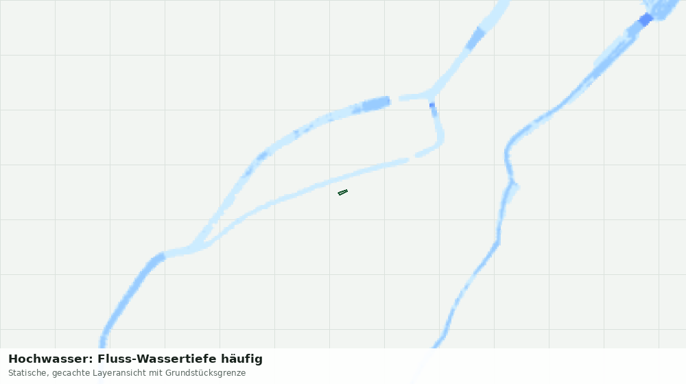Statische Kartenansicht: Hochwasser: Fluss-Wassertiefe häufig