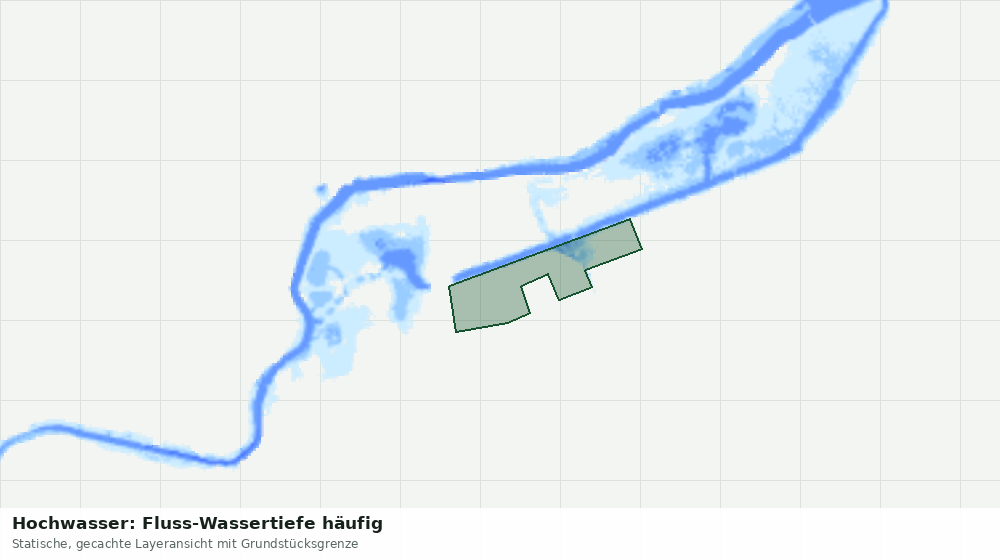 Statische Kartenansicht: Hochwasser: Fluss-Wassertiefe häufig