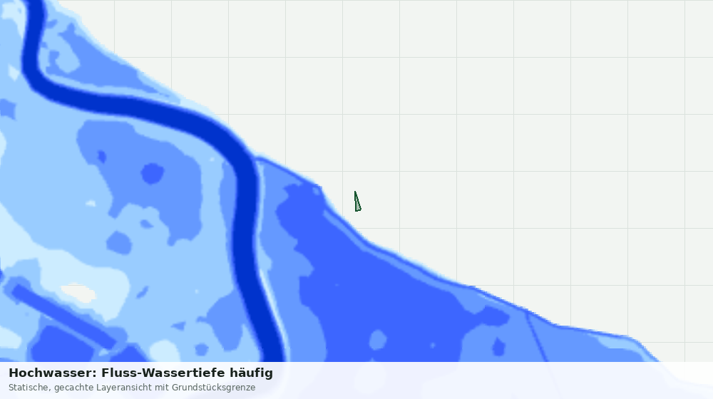 Statische Kartenansicht: Hochwasser: Fluss-Wassertiefe häufig