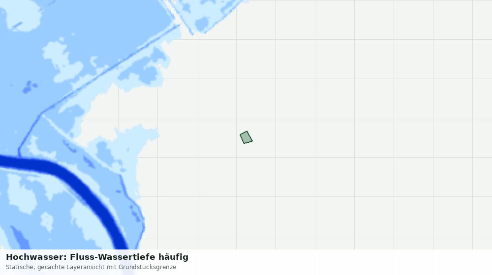 Statische Kartenansicht: Hochwasser: Fluss-Wassertiefe häufig